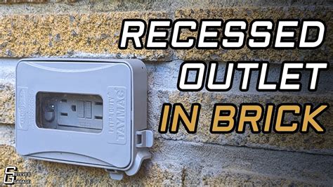 replace electrical box in brick wall|brick wall outlet box replacement.